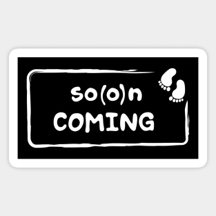 Soon coming + gender reveal Magnet